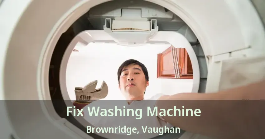 Fix Washing Machine Brownridge, Vaughan - ON
