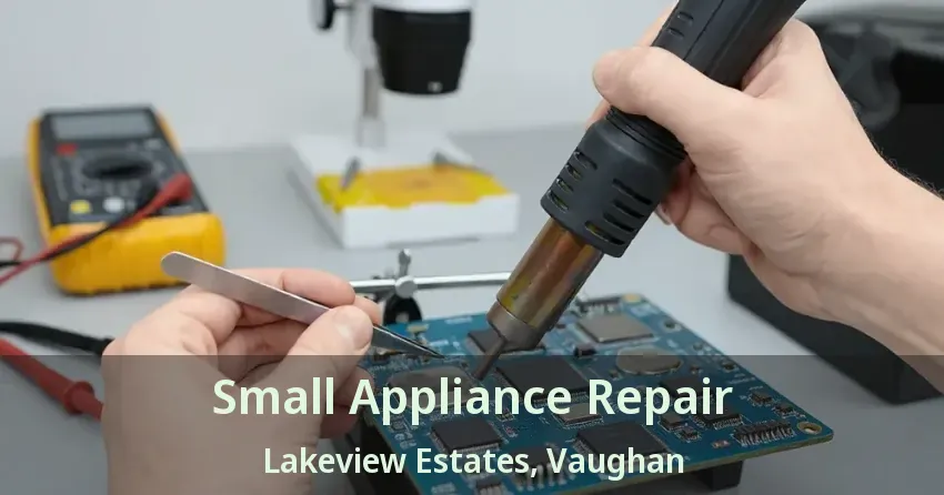 Small Appliance Repair Lakeview Estates, Vaughan - ON
